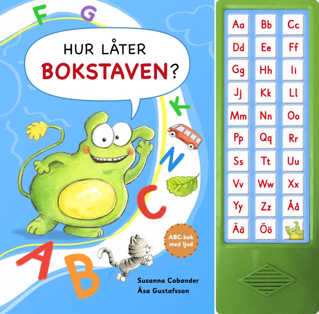 Hur låter bokstaven? ABC-bok med ljud – bokens framsida.