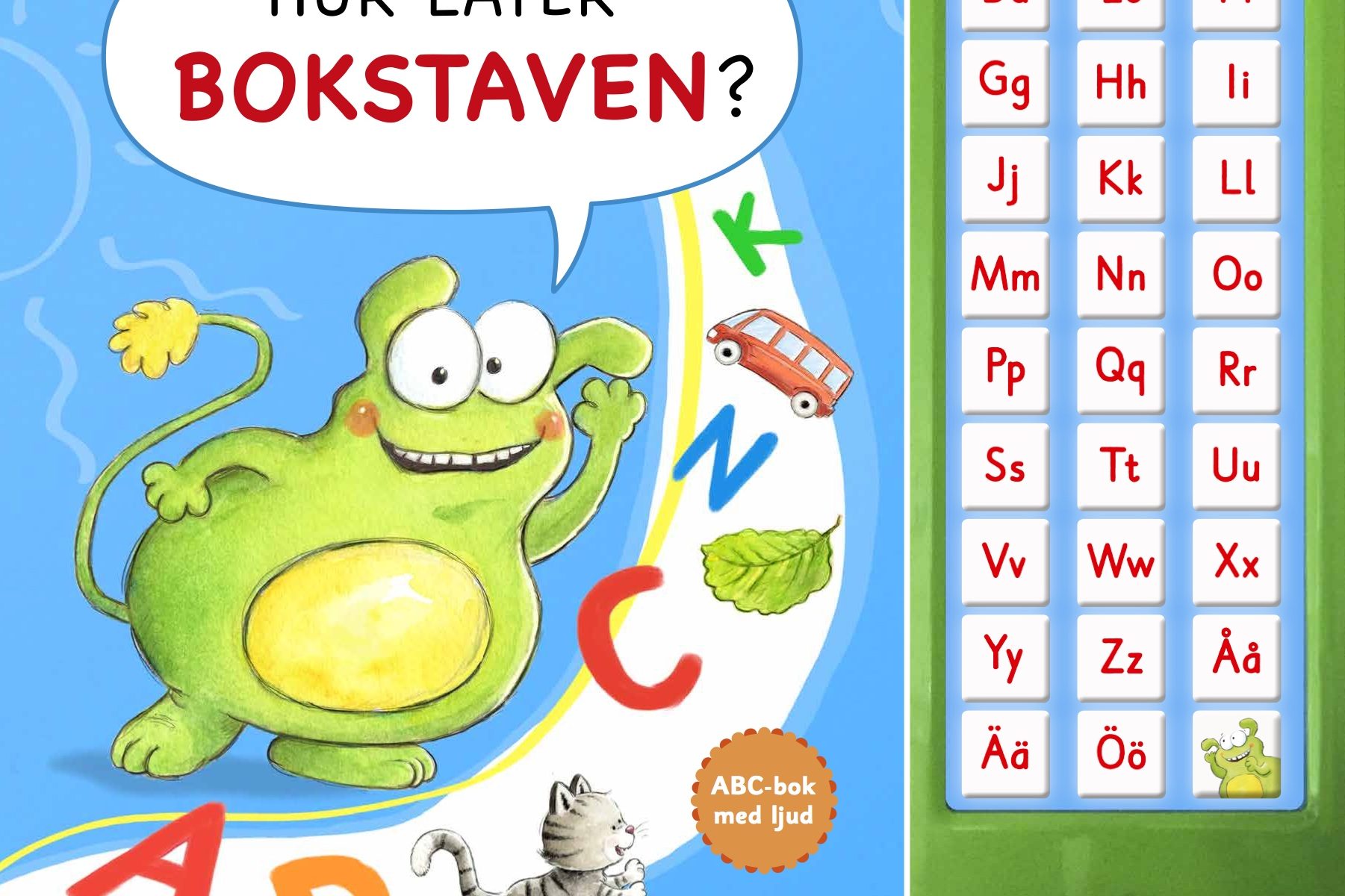 Hur låter bokstaven ABC-bok med ljud framsida